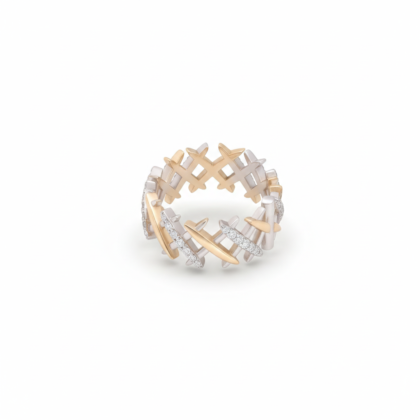 18k Kunafa Ring